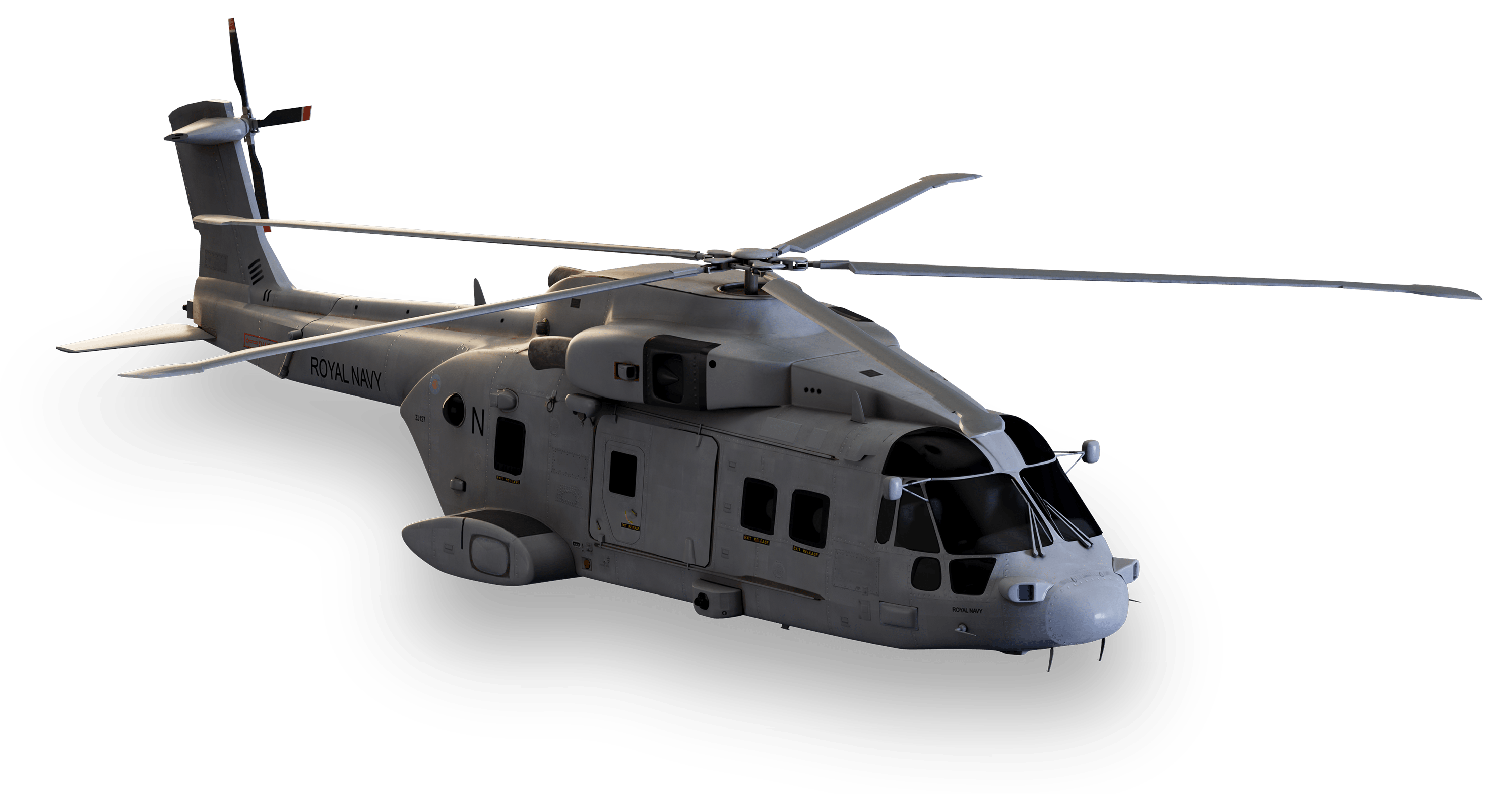 3D visualisation of Merlin helicopter