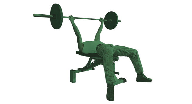 get fit to join royal marines bench press step one
