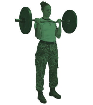 get fit to join royal marines bicep curl step one